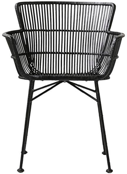 Coon, Spisebordsstol med armlæn by House Doctor (62 x 60.5 cm. x H: 80 cm., Sort)