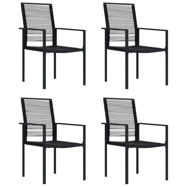 Havelamper 4 stk. PVC-rattan sort