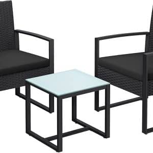 Havemøbelsæt, bord med 2 stole