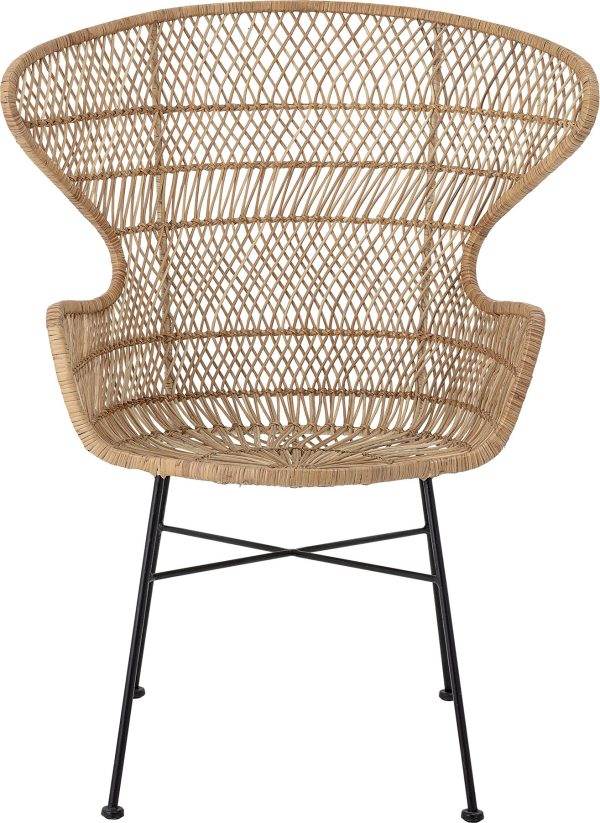 Bloomingville - Oudon Loungestol - Natur - Rattan Flet