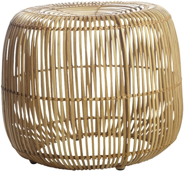 Modern, skammel, natur, rattan, jern