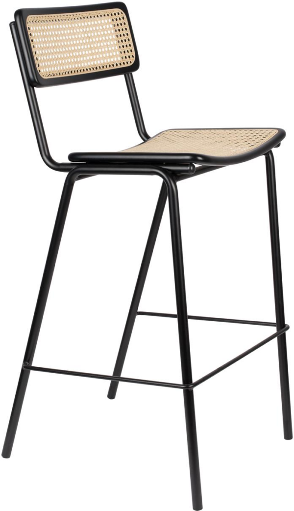 Jort, Barstol, Perlemor, Rattan (L: 52 x H: 106 x B: 47 cm.)