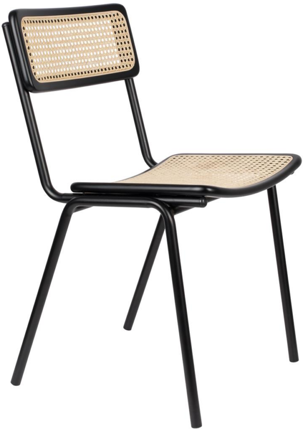 Jort, Spisebordsstol, Perlemor, Rattan (L: 51 x H: 81 x B: 47 cm.)