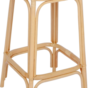 Barstol Nordlys Furniture Obira i FSC-rattan med lysebeige OEKO-TEX betræk uden samling stabelbar
