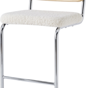 Barstol Nordlys Furniture Tabsofia i hvid rattan med 75 cm siddehøjde - H100 B49 D58