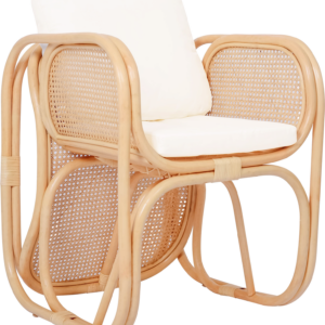 Loungestol, armstol Nordlys Furniture Morotai naturflet rattan H71xB58xD61 cm