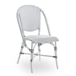 Sika Design Sofie Exterior Caféstol - White - Cappuchino Dot