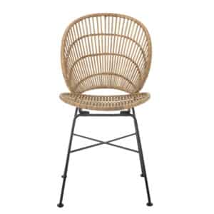 Bloomingville - Fiore Spisebordsstol, Natur, Rattan, L45xH84xW55 cm