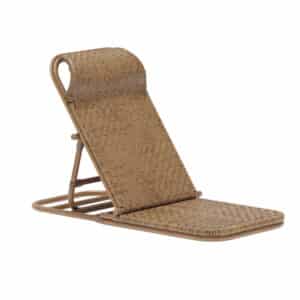 VENTURE HOME Ellie liggestol, m. justerbar ryglæn - brun rattan